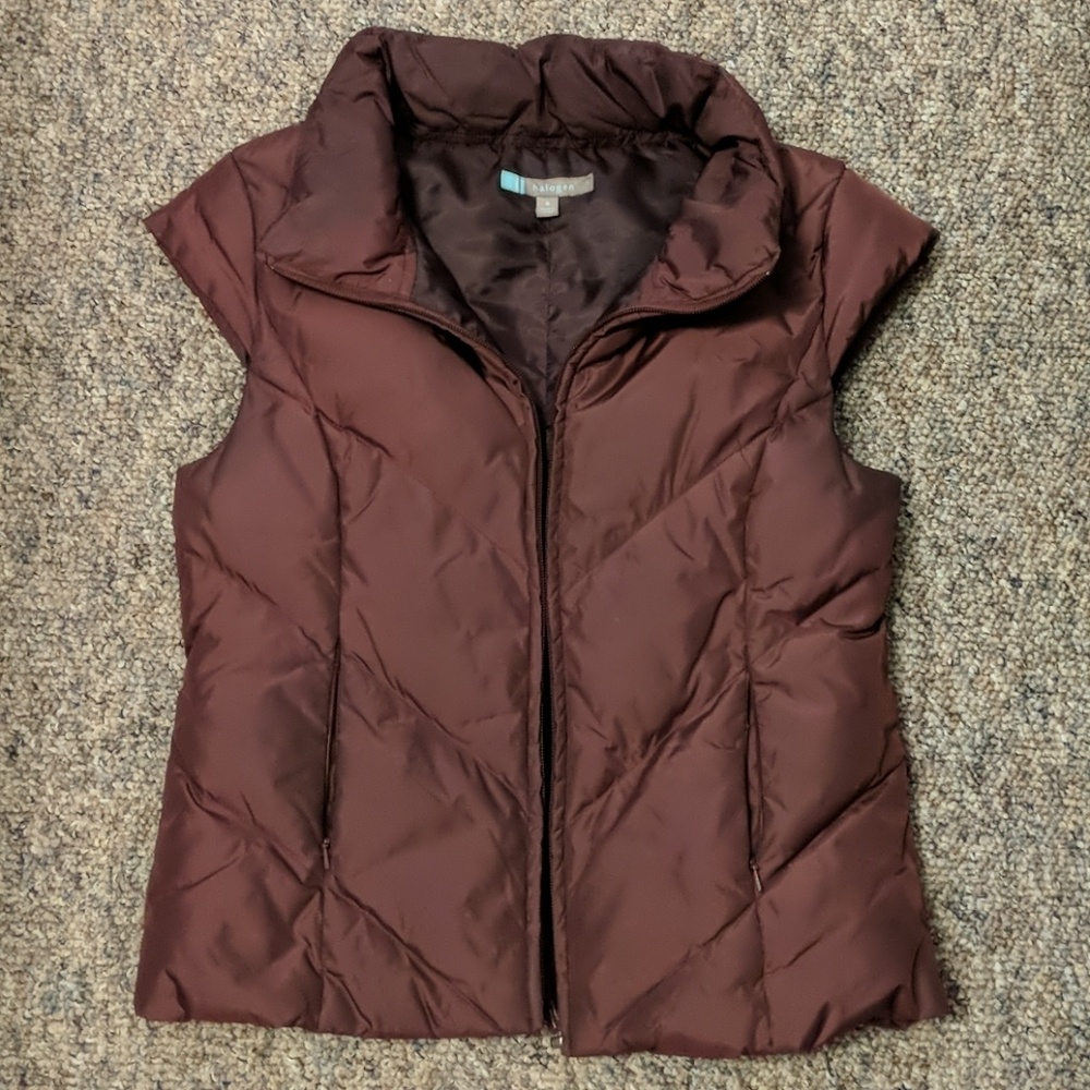 Maroon Down Vest